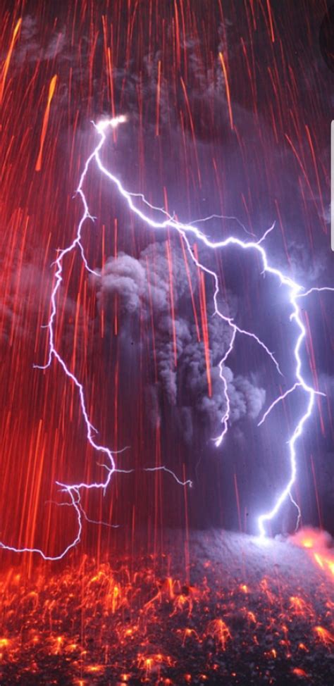 Volcano lightning, blitz, vulkan, HD phone wallpaper | Peakpx