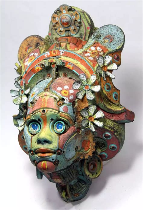 Artist's Retro-Futuristic Sculptures Are Made From Reclaimed Everyday Objects | Sculptures ...