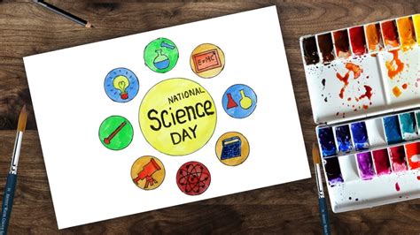 science day | how to draw poster for kids | National Science Day - YouTube