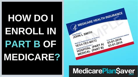 How To Enroll In Part B Of Medicare - YouTube