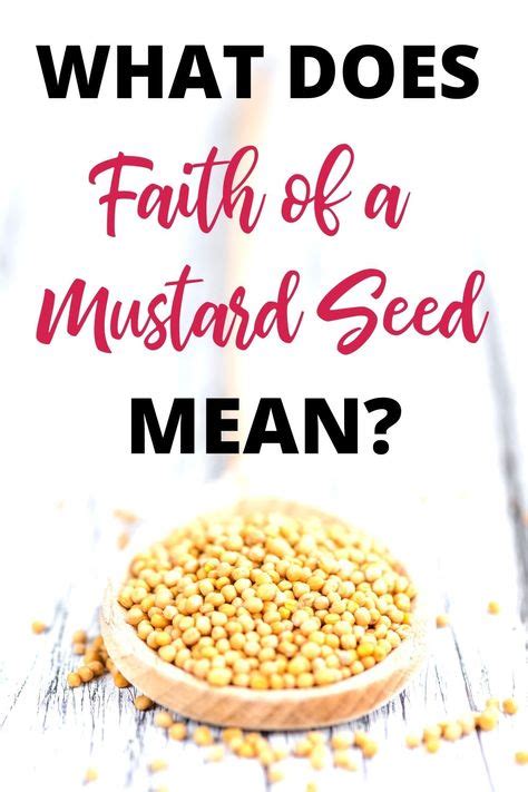 The Meaning of Faith of a Mustard Seed