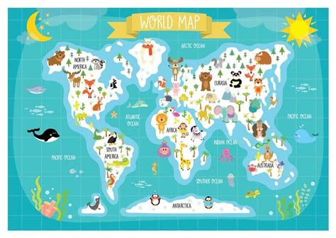Preschool World Map Printable