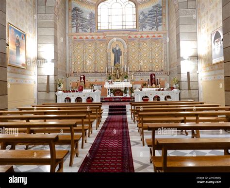 The interior of the Maronite Catholic Church in Rome, Italy Stock Photo ...