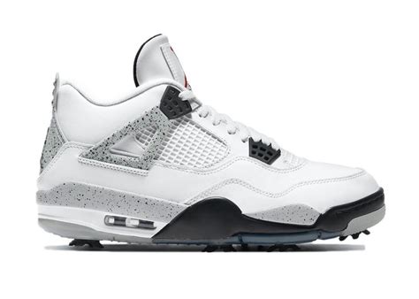 Jordan 4 Retro Golf White Cement | Air jordans, Air jordans retro, Breathable shoes men