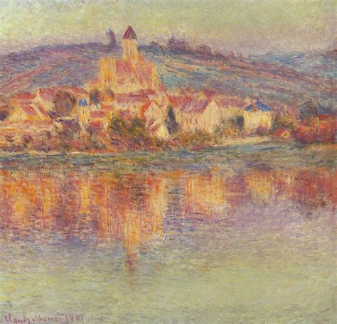 Vetheuil at Sunset 1901 Painting | Claude Oscar Monet Oil Paintings