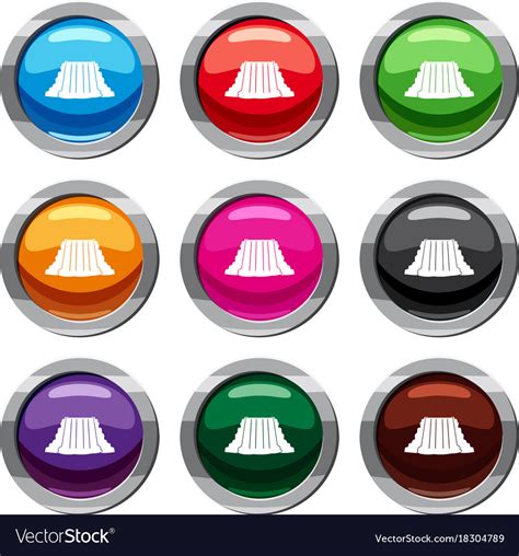 Niagara falls set 9 collection Royalty Free Vector Image