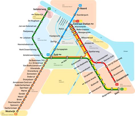 Unofficial Map: Amsterdam Metro Maps | Transit map, Metro map, Planning ...