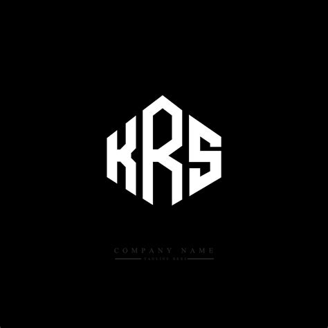 KRS letter logo design with polygon shape. KRS polygon and cube shape ...