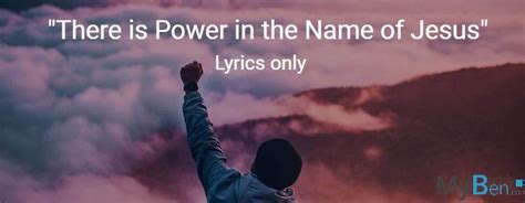 There Is Power In The Name Of Jesus - Lyrics | ChordsMadeEasy