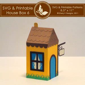 SVG & Printable House Box 6 – Shery K Designs