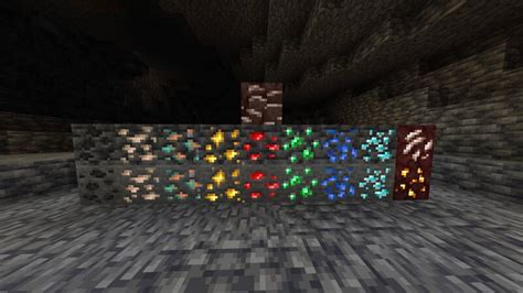 Glowing ores Minecraft Texture Pack