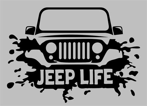 Jeep Life permanent vinyl decal for Jeep enthusiasts | Etsy