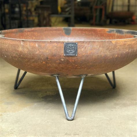 42" Elliptical Mid Century Modern Fire Pit - S&S Fire Pits