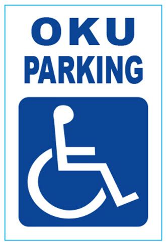 OKU PARKING SIGNAGE 400x600mm *PVC STICKER *HIGH IMPACT FOAM BOARD PP ...