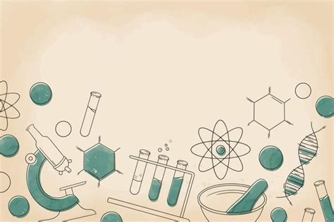 Premium Vector | Vintage science background | Science background ...