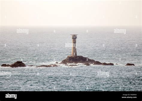 Longship's Lighthouse, Land's End Stock Photo - Alamy