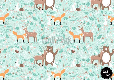 Woodland Nursery Wallpaper Removable Nursery Wallpaper - Etsy