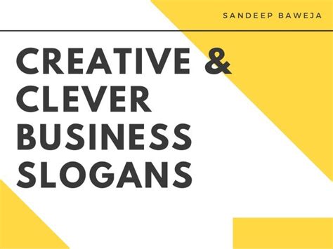 Creative And Clever Business Slogan Examples - Riset