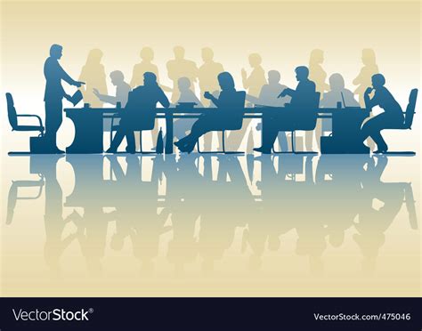 Business meeting Royalty Free Vector Image - VectorStock