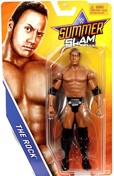 WWE Wrestling Summer Slam 2017 The Rock Action Figure Mattel Toys - ToyWiz