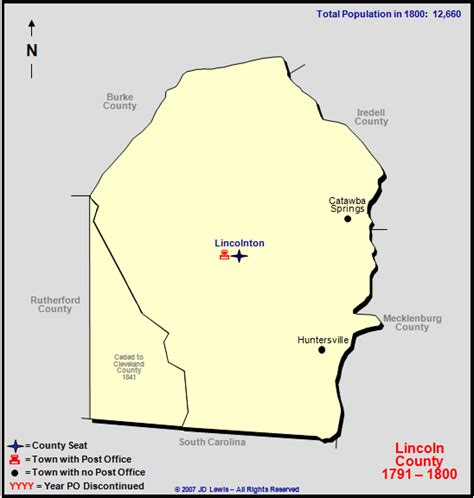 Lincoln County, NC - 1791 to 1800