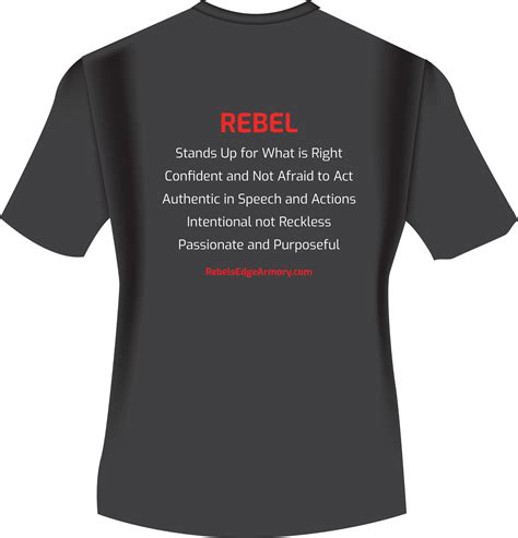 Definition of a Rebel Short Sleeve Shirt | Rebels Edge Armory