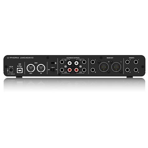 Behringer UMC404HD | 4x4 USB Audio Interface, with 4 MIDAS Preamps