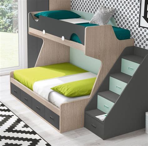 LITERA CON ESCALERA CONTENEDORA en 2020 | Ideas de muebles de dormitorio, Cama de dos pisos ...