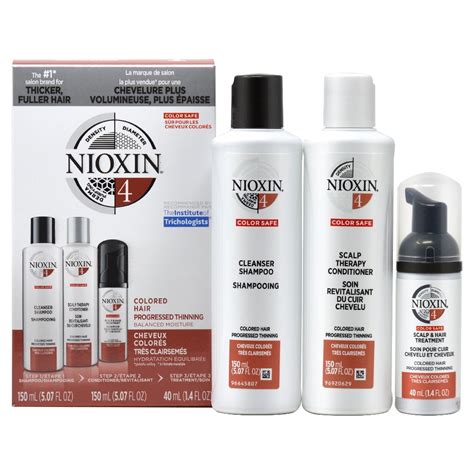 Nioxin - Nioxin System No.4 "Trial" Kit For colored hair with ...