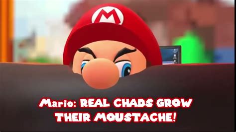 @SMG4: “REAL CHADS GROW THEIR MOUSTACHE!” - Mario #smg4 #gigachad - YouTube