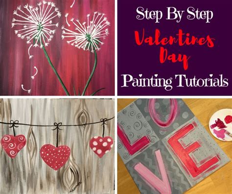 Valentines Day - Step By Step Painting - Tracie's Acrylic Painting ...