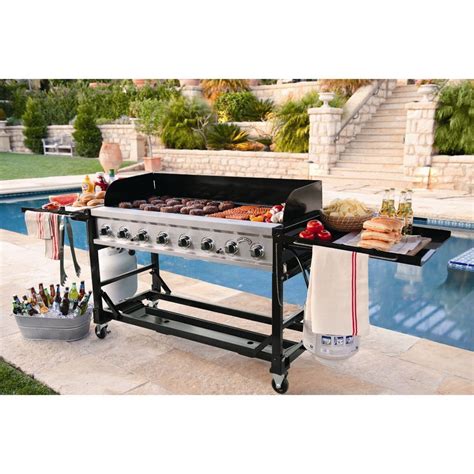 NEW 8 Stainless Steel Burner Commercial BBQ Event Propane Gas Grill 116,000 BTU | eBay