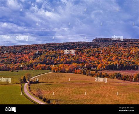 Mohonk House The Gunks NY - A view from the east during the fall foliage splendor colors to NY ...