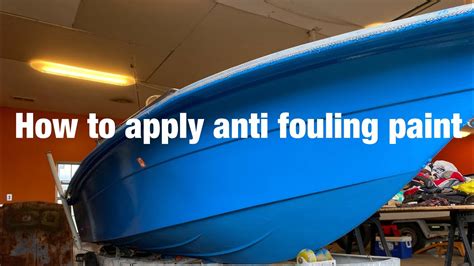 How to apply anti fouling paint on a boat - YouTube