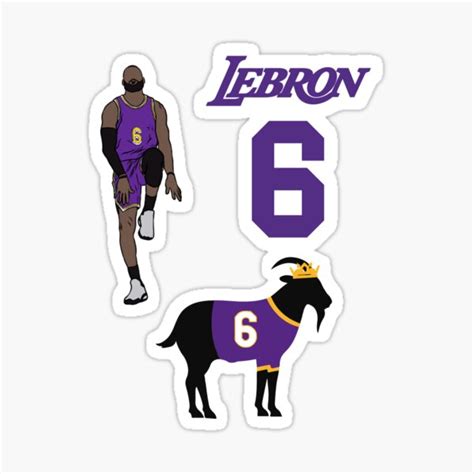 "Lebron James The Goat Meme Pack" Sticker by MercadoUS | Redbubble