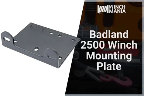 Badland 2500 Winch Mounting Plate