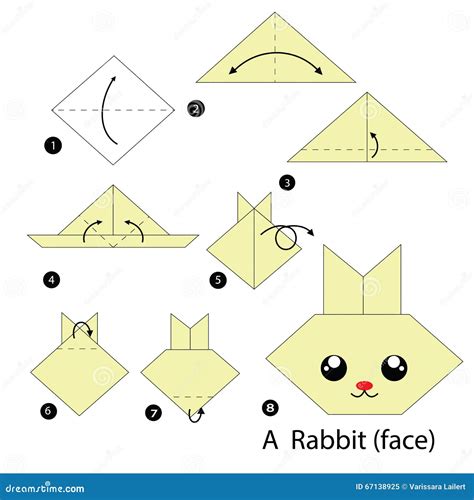 Origami ideas: Steps On How To Make A Origami Rabbit