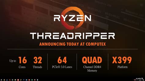 AMD Ryzen Threadripper 1950X 16 Core CPU Performance Leaked