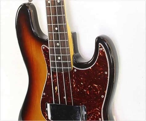 Fender Jazz Bass Refinished Sunburst, 1966 | www.12fret.com