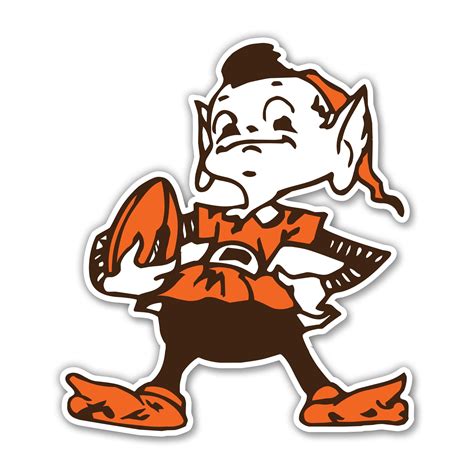 Cleveland Browns Brownie The Elf 12'' Spirit Size Laser-Cut Steel Mascot Logo Wall Art - Walmart.com