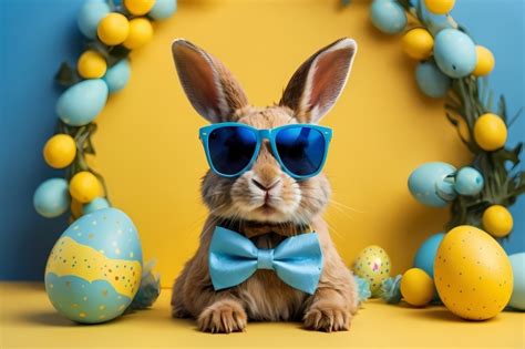 Easter Bunny With Sunglasses Free Stock Photo - Public Domain Pictures