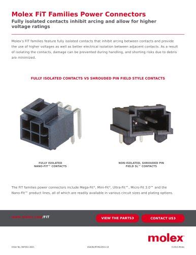 All Molex catalogs and technical brochures