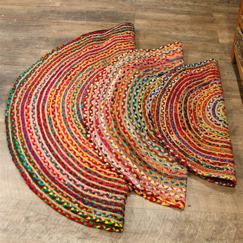 Round Jute and Cotton Recycled Rugs - ECO Arcade