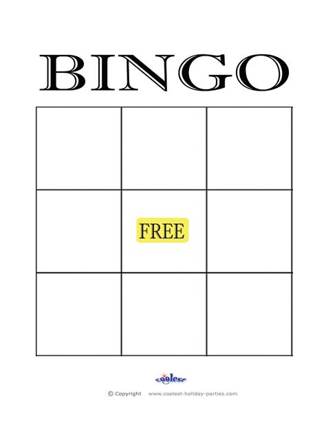 Free Printable Blank Bingo Cards Template 4 X 4 | Midden - Printable Bingo Cards