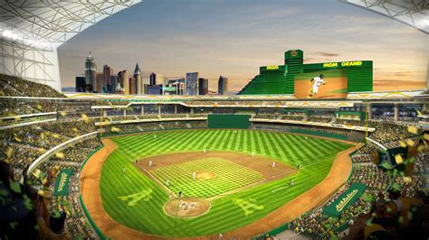 Oakland A’s reveal renderings for proposed Las Vegas stadium