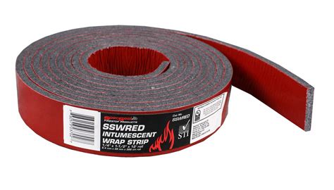 STI Firestop Wrap Strip, Up to 4 hr Fire Rating, 1/8 in Height, 1 1/2 in Width, 12 ft Length ...