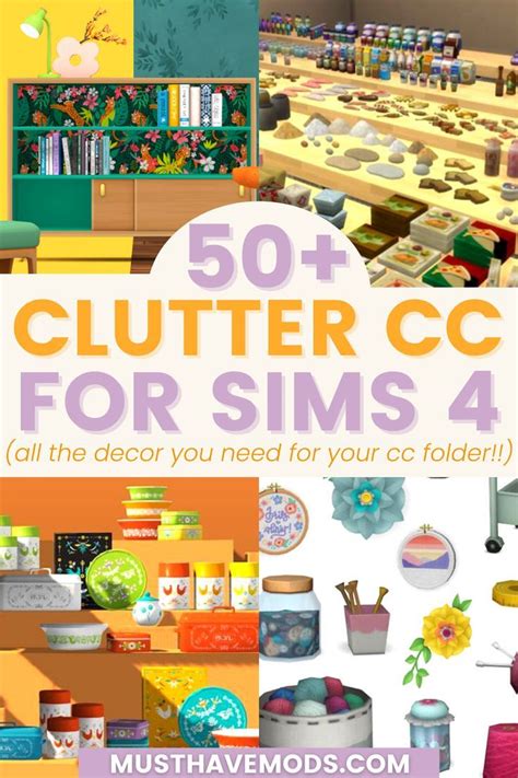 The Ultimate List of Sims 4 CC Clutter (Kitchen, Bedroom, Bathroom ...