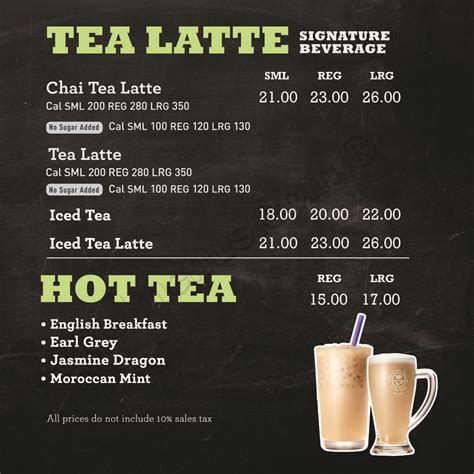 The Coffee Bean Tea Leaf Menu Prices / Cake counter - Picture of The Coffee Bean & Tea Leaf ...