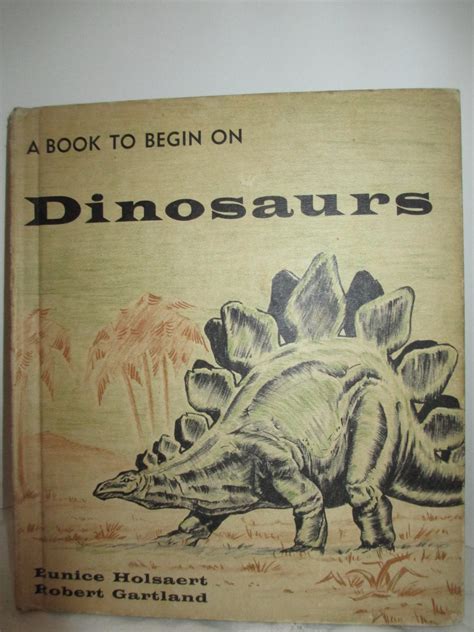 Dinosaur book Vintage 1960's dinosaur children's book