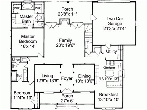 House Plan Fabulous Four Bedroom Home Square Feet - JHMRad | #22923